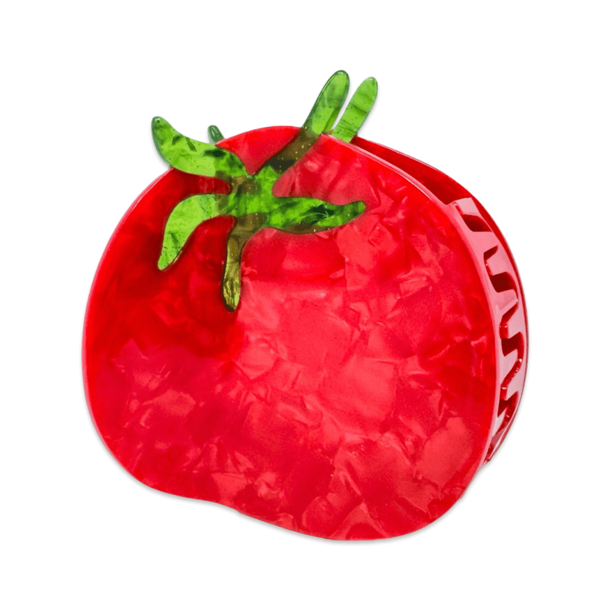 Midi Tomato Hair Claw Clip