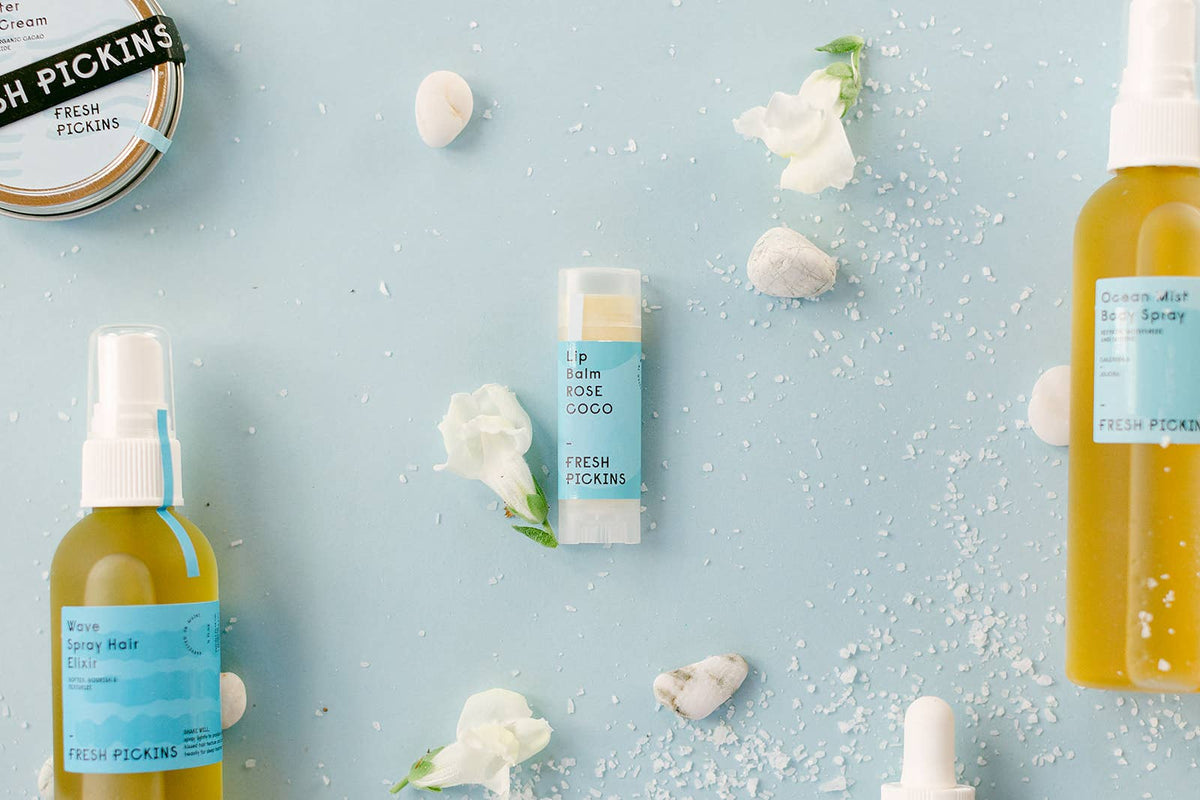 Beeswax Lip Balm | Rose Coconut Oil | Natural (0.15oz)
