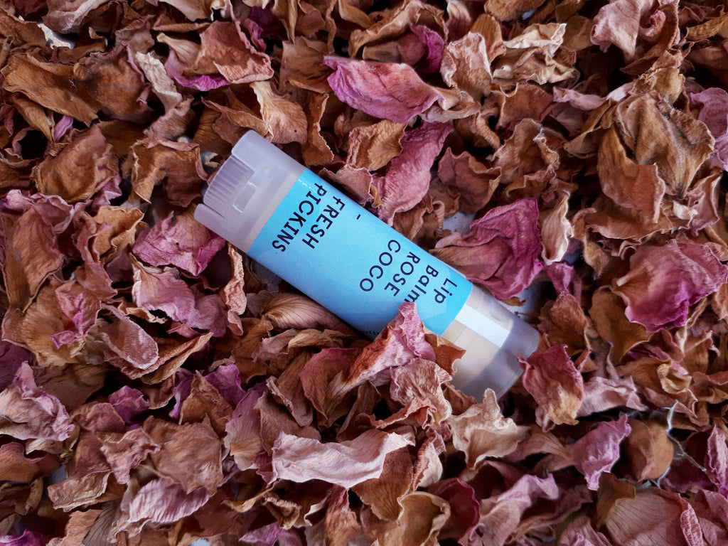 Beeswax Lip Balm | Rose Coconut Oil | Natural (0.15oz)
