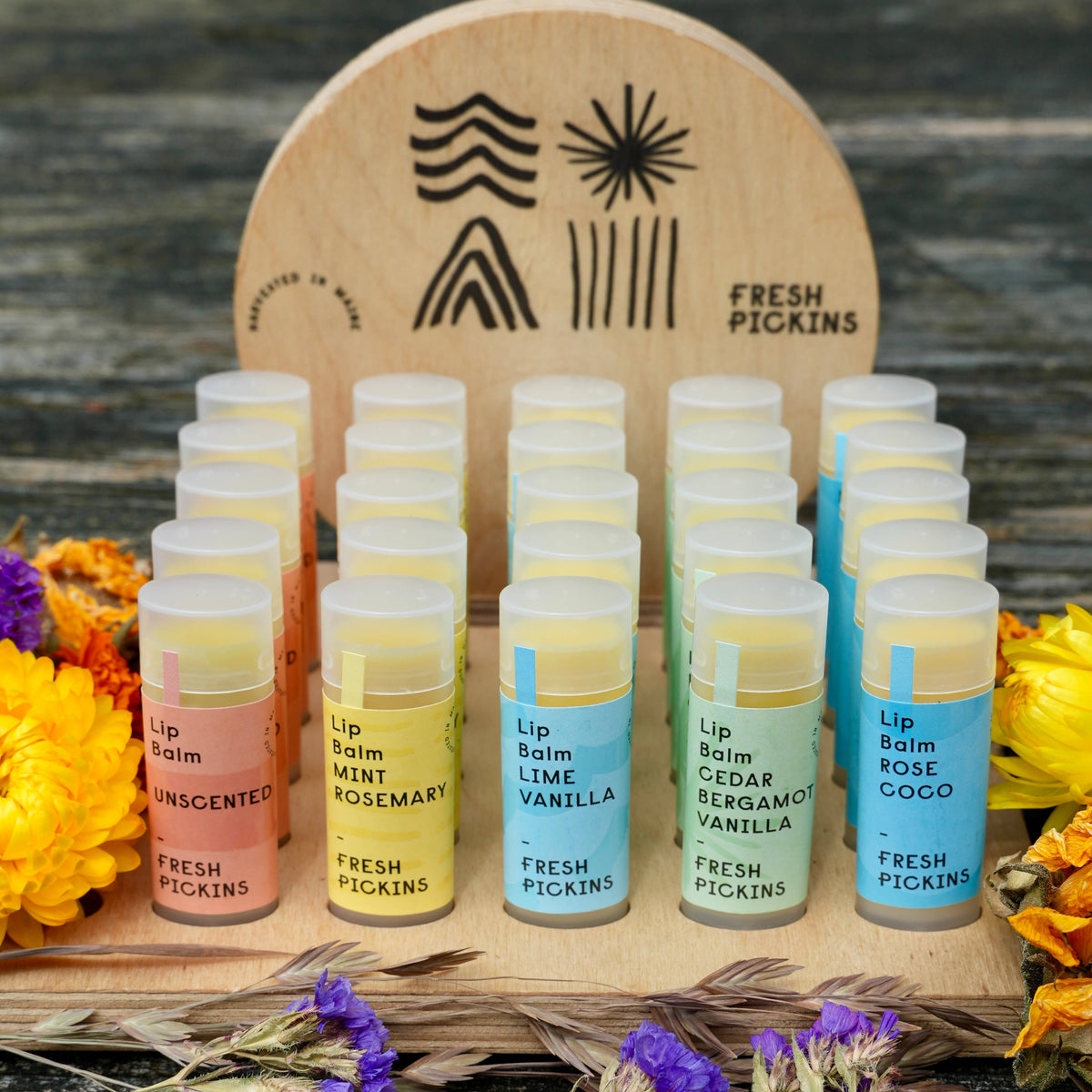 Beeswax Lip Balm | Rose Coconut Oil | Natural (0.15oz)