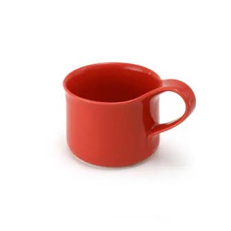 6.8 Oz - Tomato Ceramic Cafe Mug