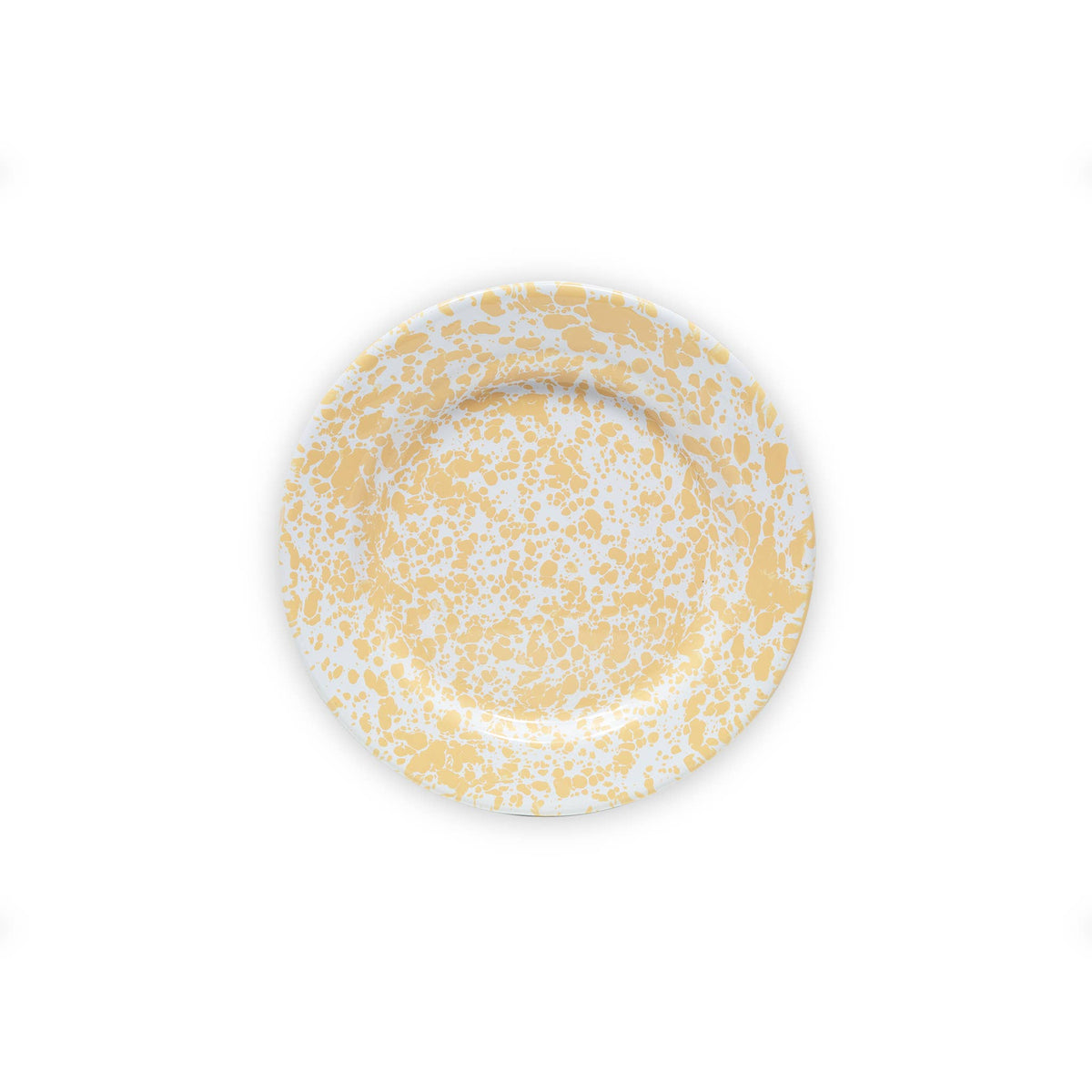 Splatter Enamelware Flat Salad Plate