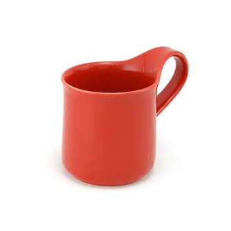 10 Oz - Tomato Ceramic Cafe Mug