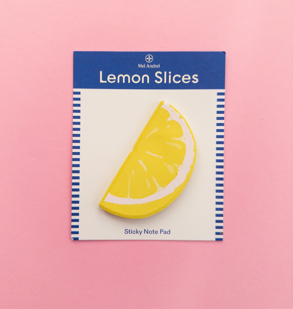 Lemon Slice Food-shaped Sticky Notes