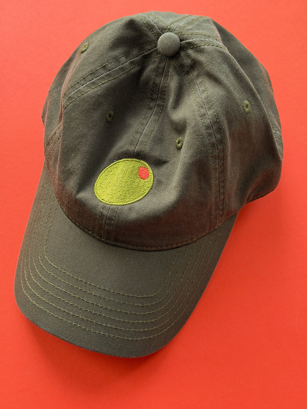 Olive Baseball Cap/Dad Hat