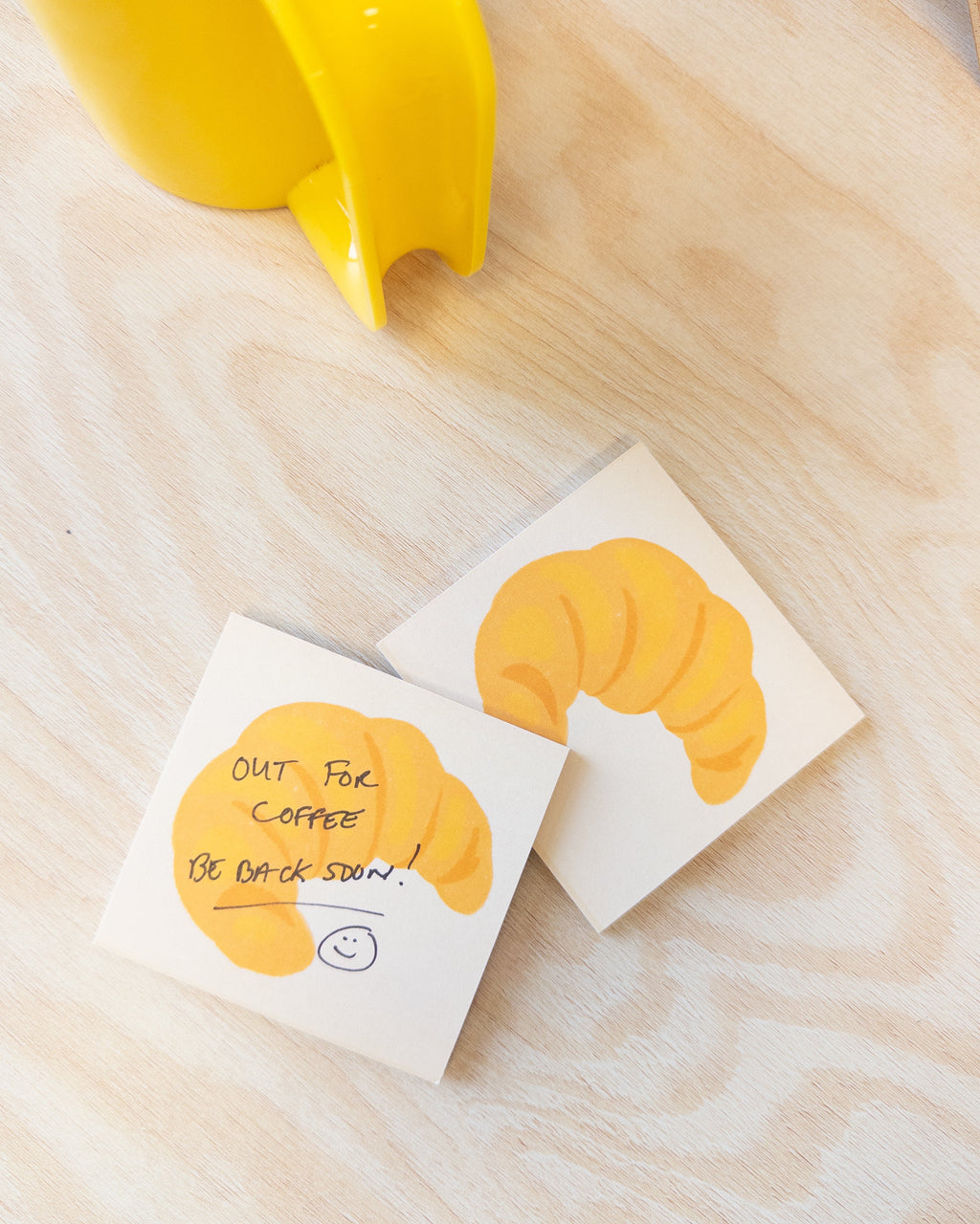 Croissant Sticky Notes