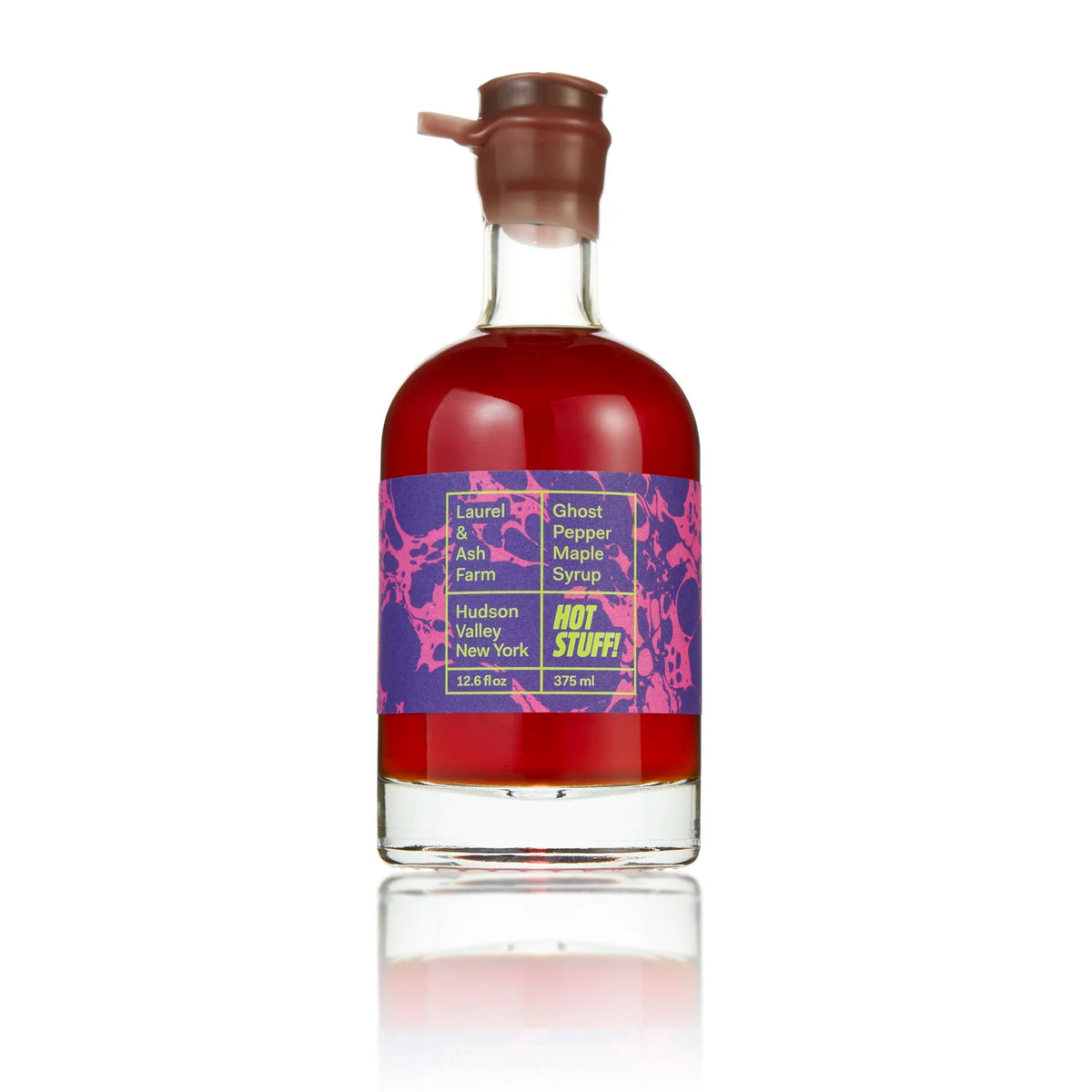 Laurel & Ash Farm ghost pepper maple syrup 375ml bottle