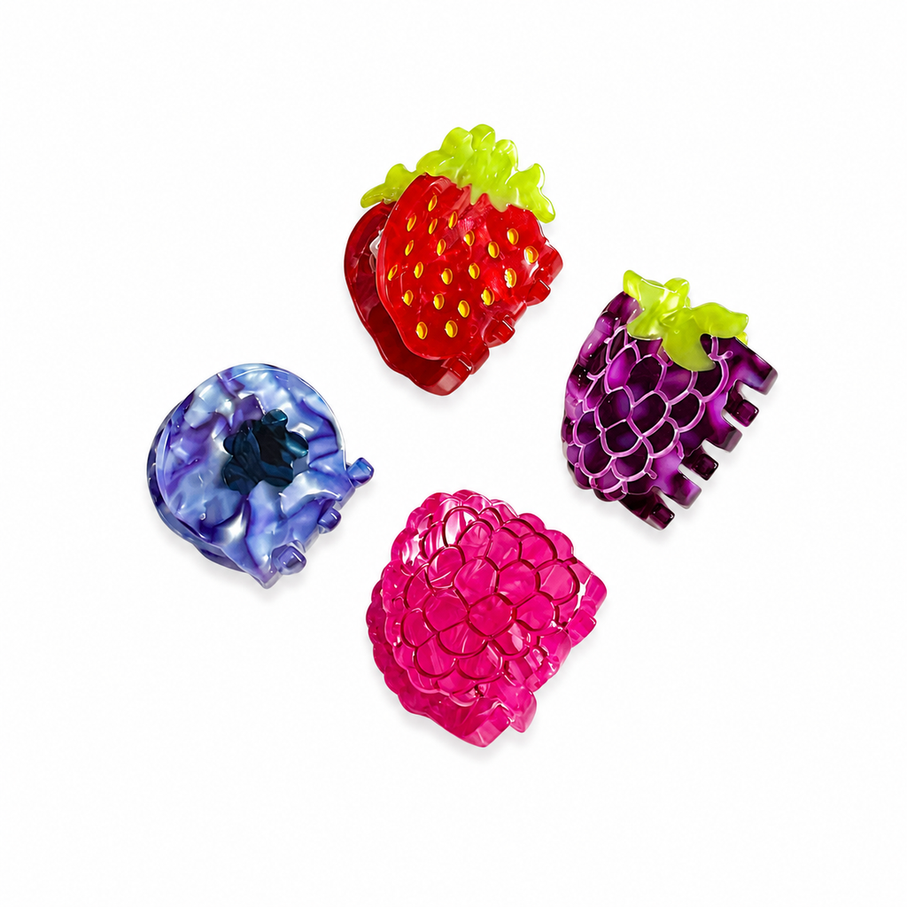 Wild Berry Jam mini hair claws detail