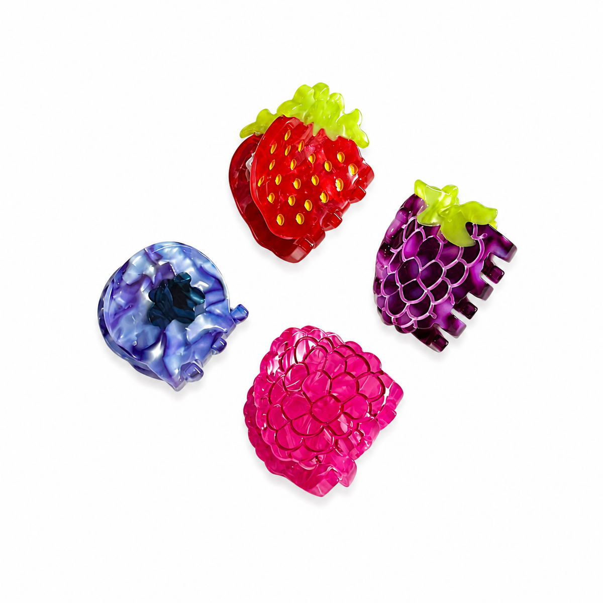 Wild Berry Jam mini hair claws detail
