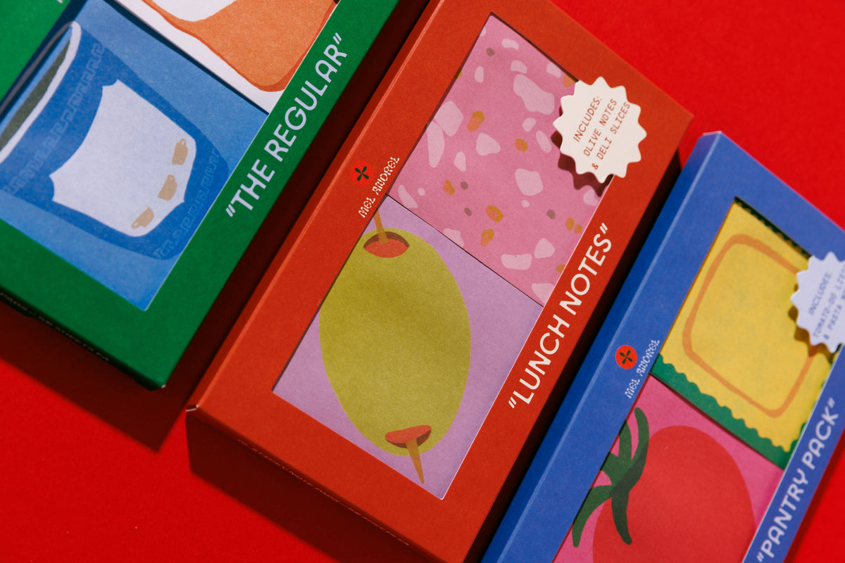 Lunch Notes - Deli + Olive Sticky Note 2 Pack