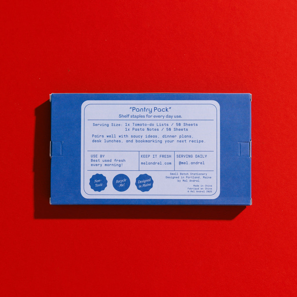 Pantry Pack - Pasta + Tomato Sticky Note 2 Pack