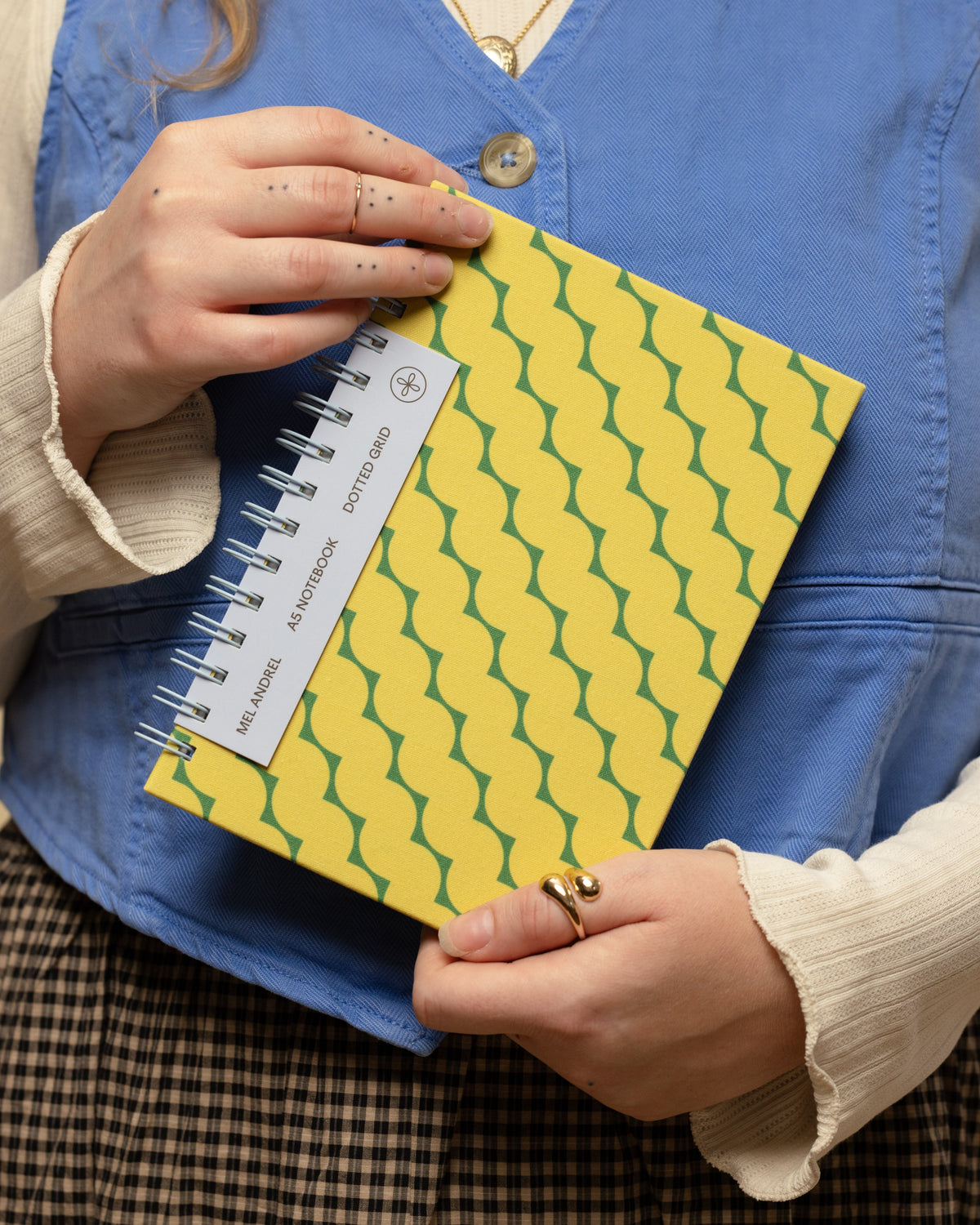 Rotini Spirals A5 Dot Grid Notebook
