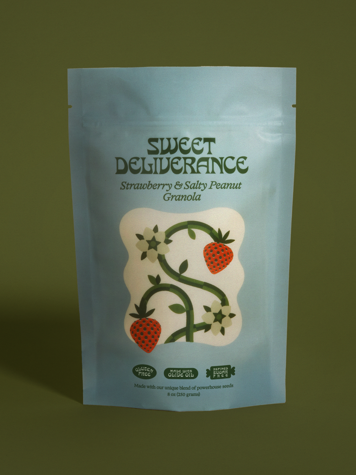 Sweet Deliverance Strawberry & Salty Peanut Granola bag