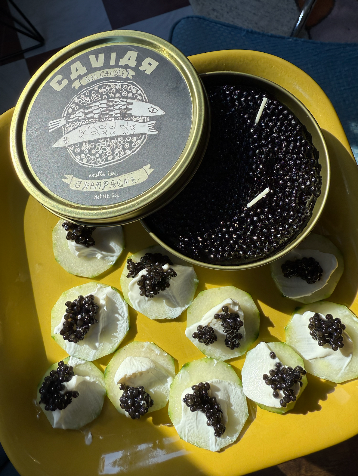 Fancy Caviar Candle with caviar key