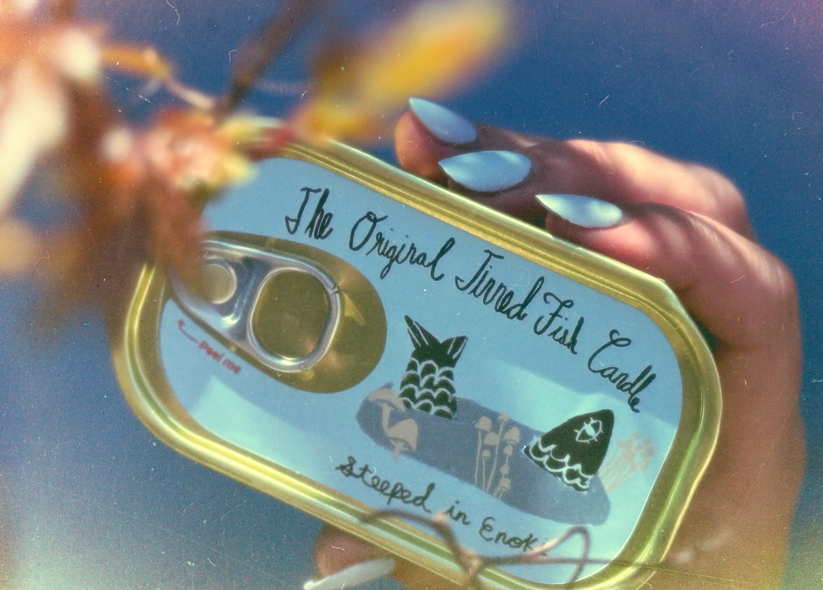 Enoki Forest Tinned Fish Candle
