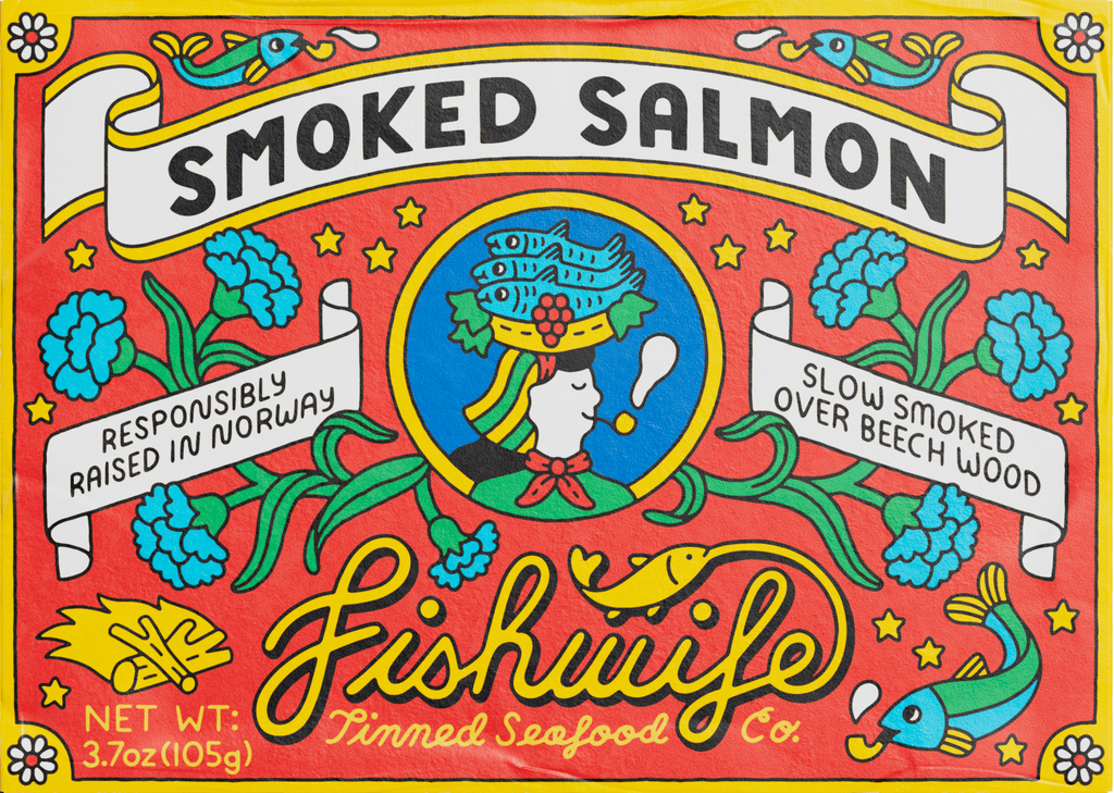 Fishwife Smoked Salmon in Olive Oil, single tin