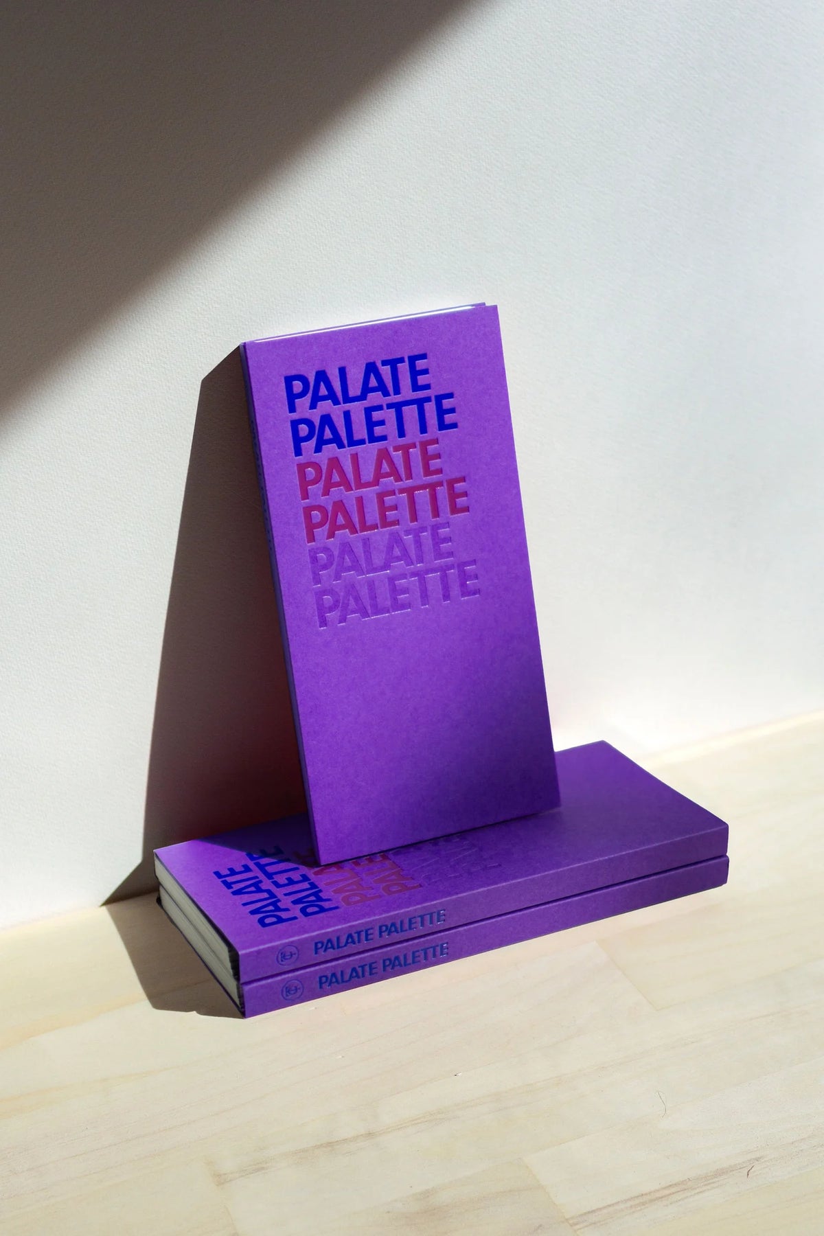 Palate Palette PURPLE cookbook by The Taste Curators, spiral-bound with foil cover