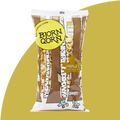 BjornQorn Maple 3 oz bag on a mustard yellow background