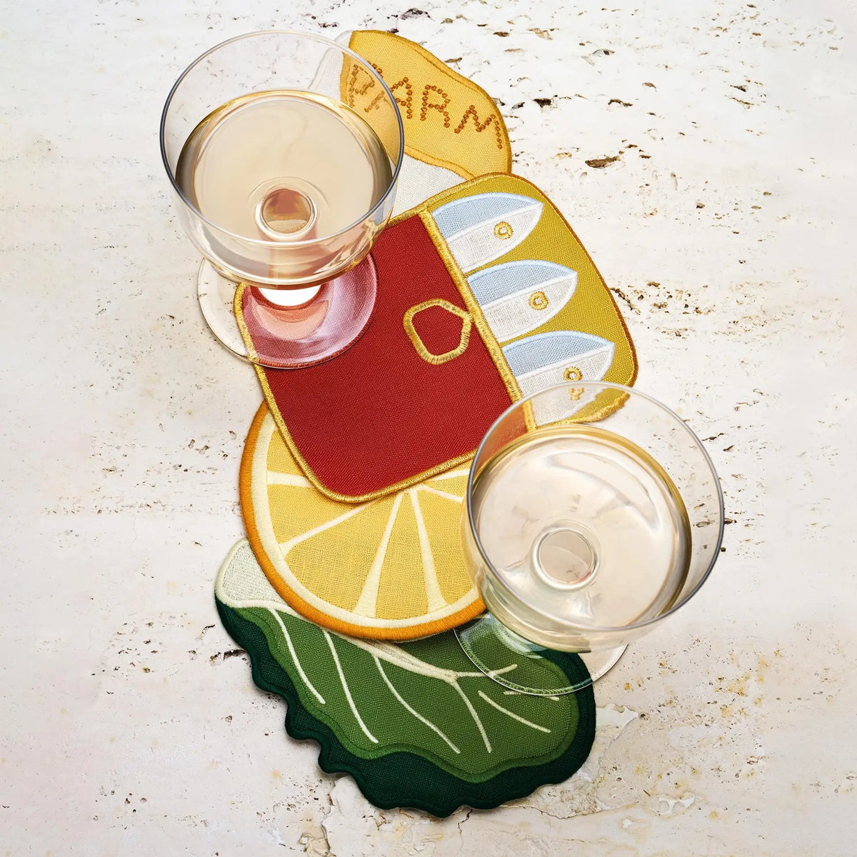 Caesar Salad Cocktail Napkins - Set of 4