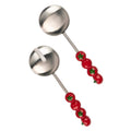 Tomato Handle Salad Server | Stainless Steel Set | Set of 2