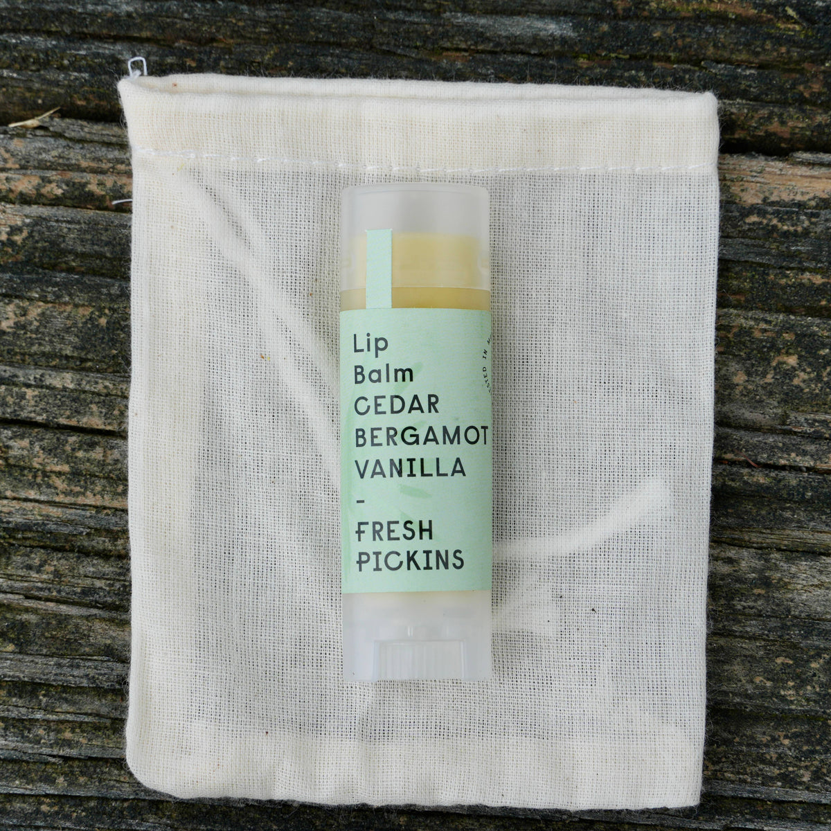 Beeswax Lip Balm | Cedar Bergamot Vanilla | Natural (0.15oz)