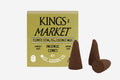 Kings Market Incense Cones – Flowers, Coconut & Fig | Clean Burning, 20-Pack