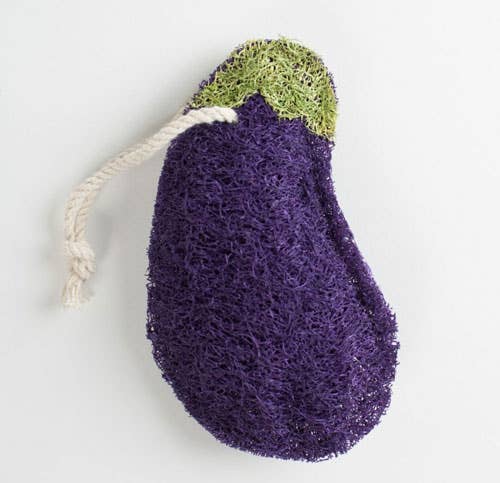 Eggplant Shaped Eco-Friendly Non-Scratch Loofah