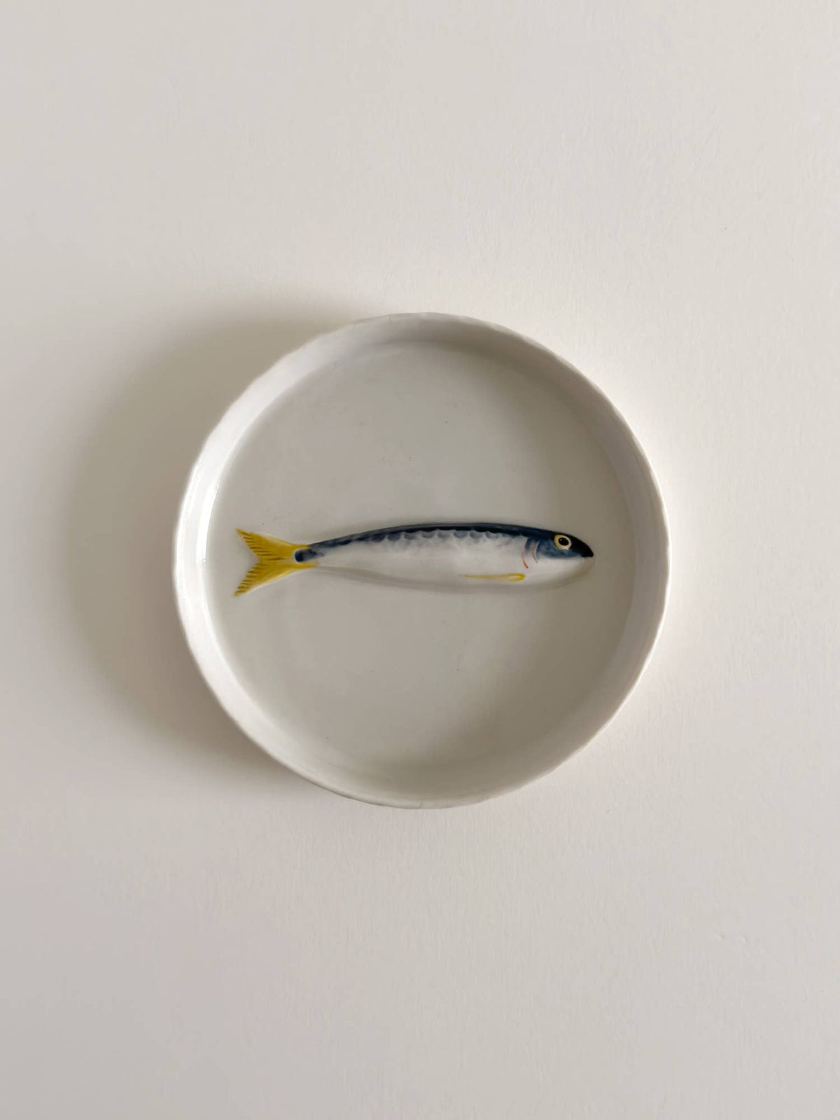 Hand-Painted Porcelain Sardine Tray