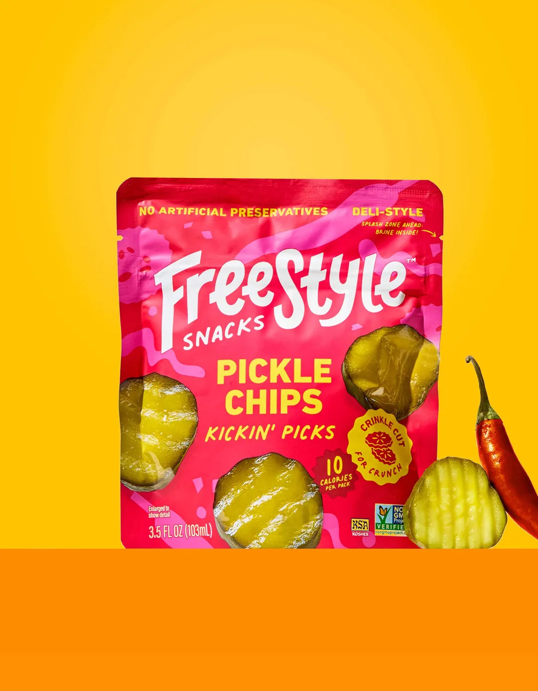Kickin’ Picks Pickle Chips
