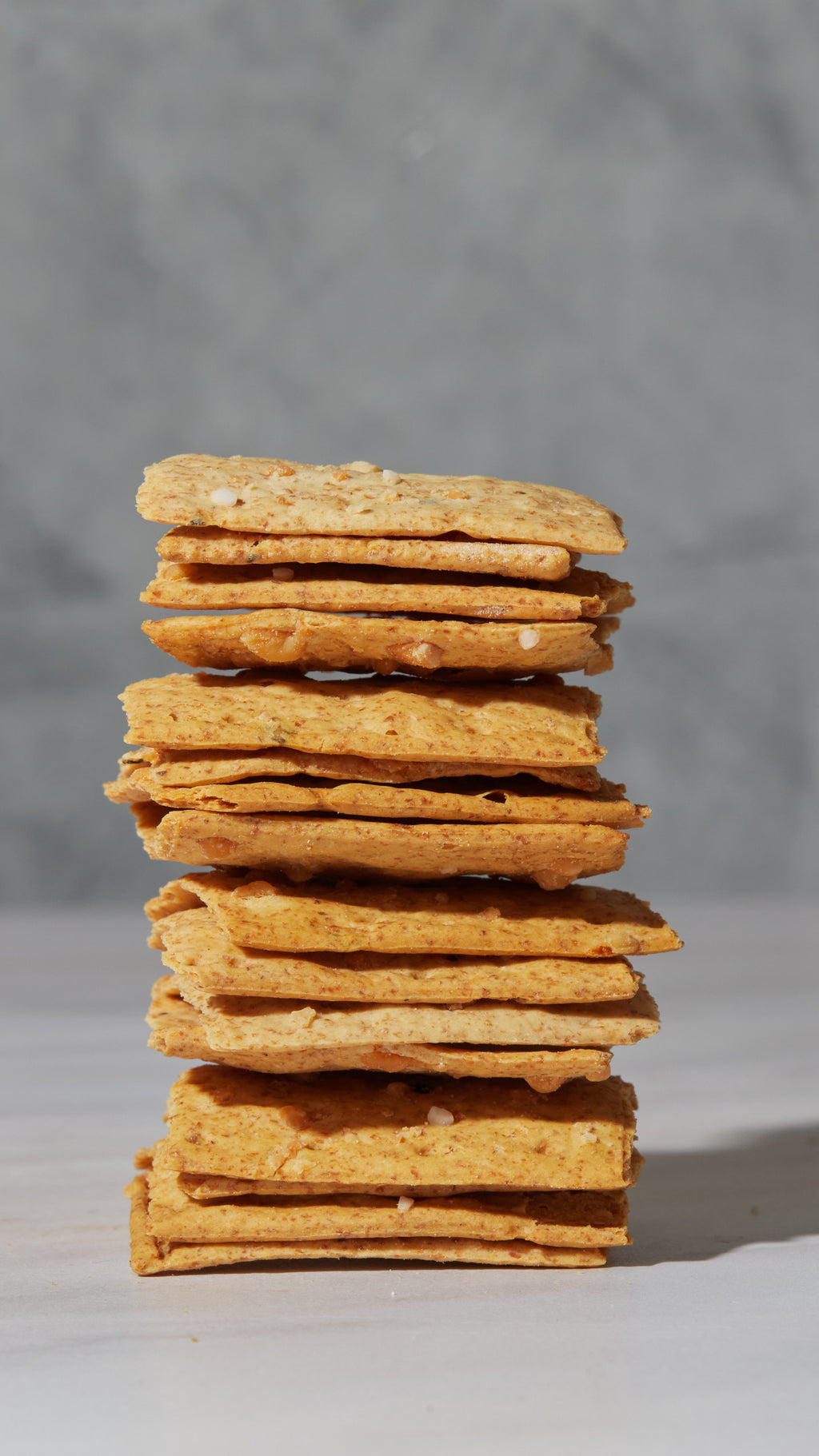 Parmesan & Black Pepper sourdough crackers